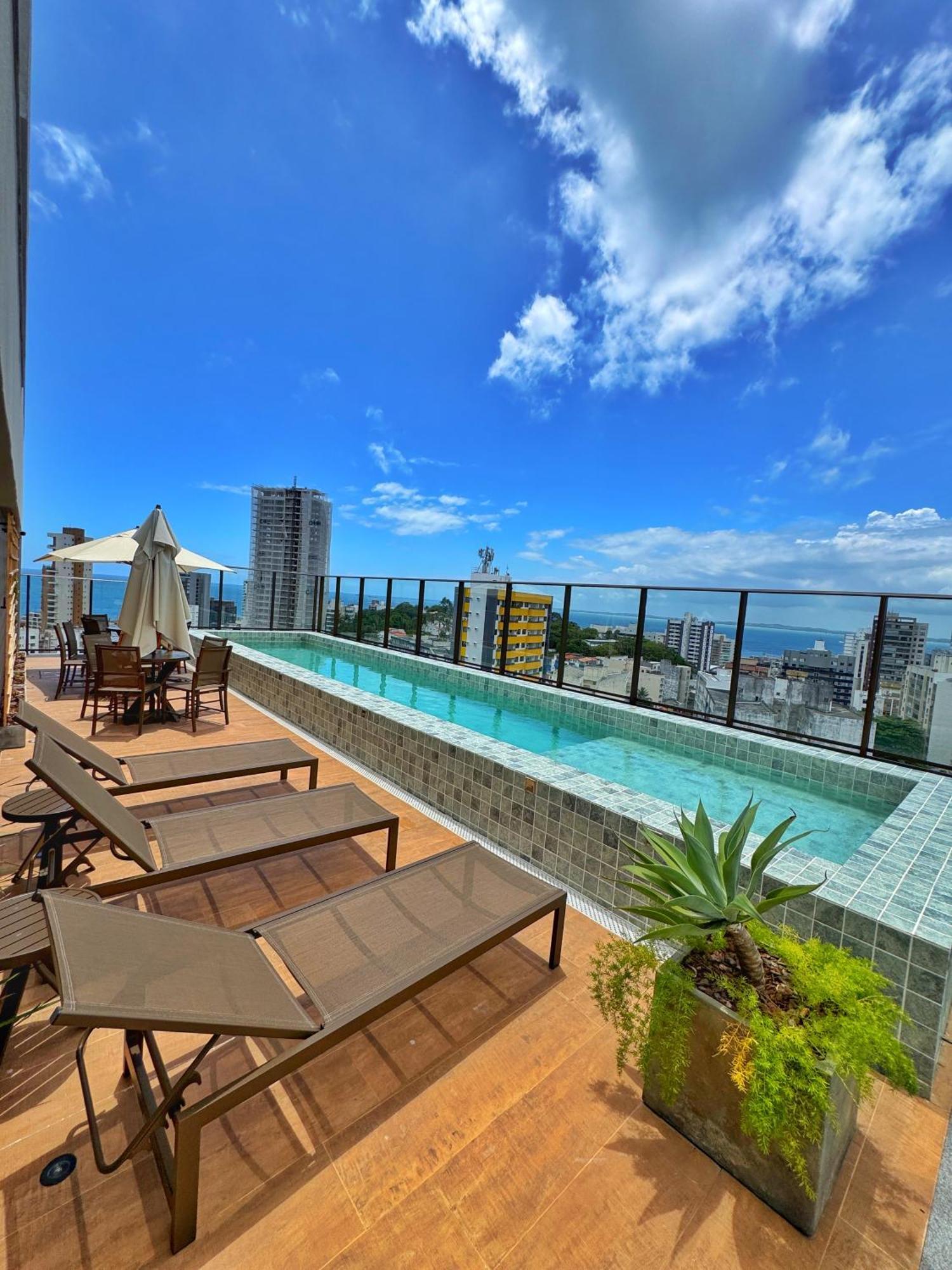 Conforto E Vista Incrivel - Com Rooftop, Piscina Vista Mar E Academia Apartamento Salvador